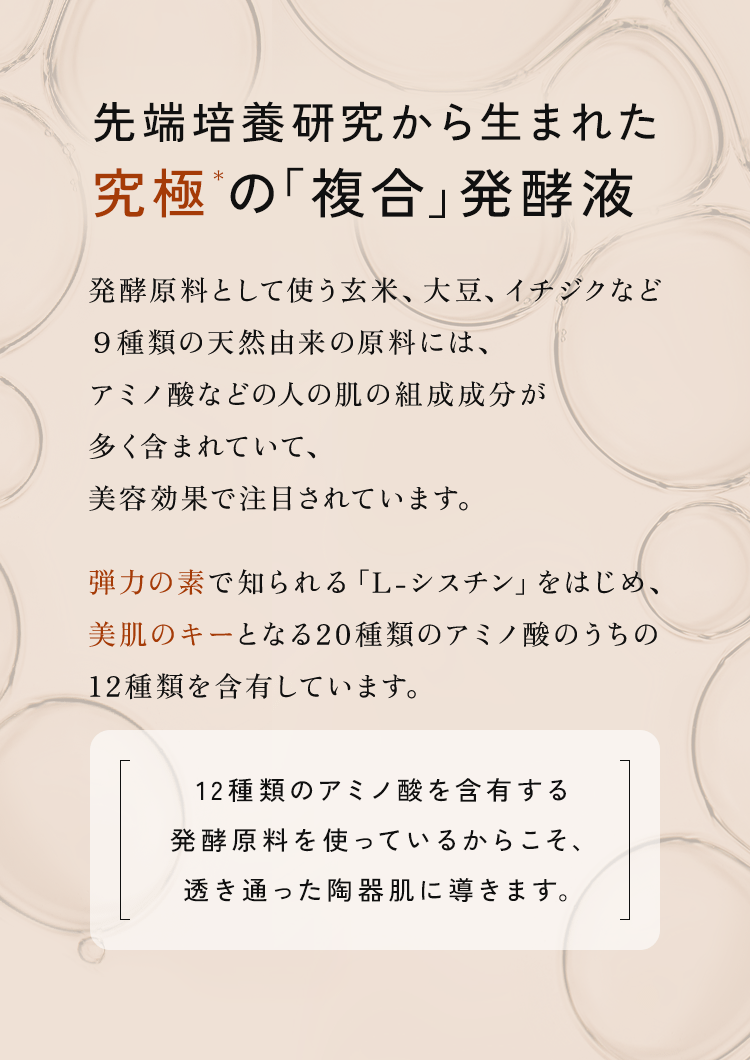 先端培養研究から生まれた究極の「複合」発酵液