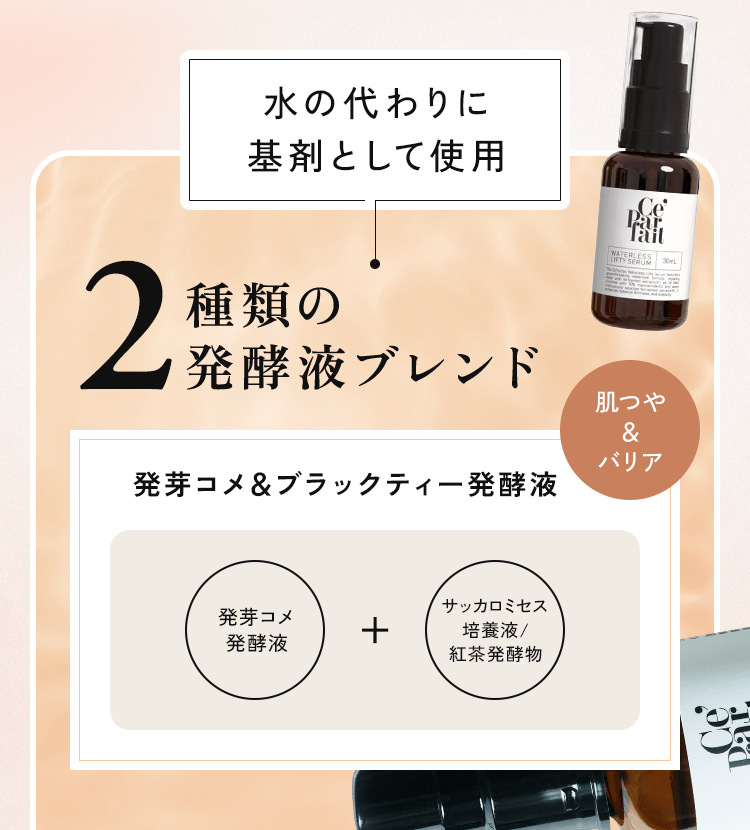 ２種類の発酵液ブレンド